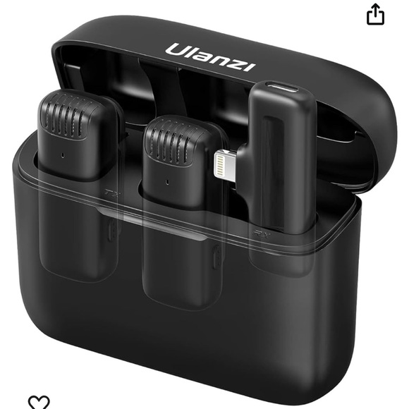 Ulanzi J12 Wireless Lavalier Microphone for iphone iPad, 2in1 PlugN'Play Mic - Picture 5 of 6